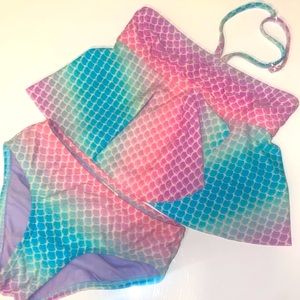 Hula Star Mermaid Halter Tankini - sz 4t